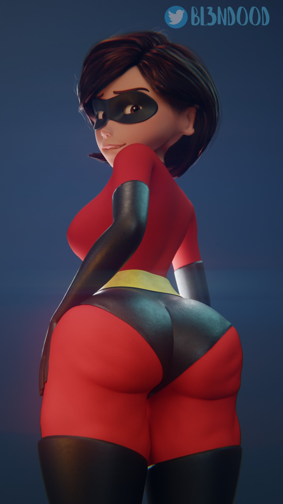 1girls 3d 3d_(artwork) ass athletic athletic_female big_ass big_breasts bl3ndood_(artist) bottom_heavy breasts brown_hair bubble_ass bubble_butt busty disney elastigirl eyebrows eyelashes eyes female female_only fit fit_female hair helen_parr heroine hips hourglass_figure huge_ass huge_breasts human large_ass large_breasts legs light-skinned_female light_skin lips milf mother pixar short_hair straight_hair superheroine the_incredibles thick thick_hips thick_legs thick_thighs thighs top_heavy upper_body voluptuous waist watermark wide_hips