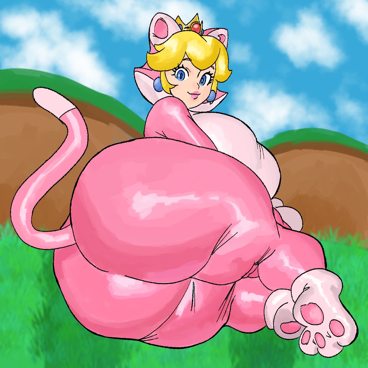 Cat Peach (Mario (Series)) Rule 34 Image