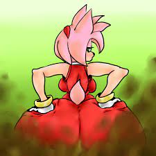 1girls amy_rose anthro fart furry hands_on_ass pink_fur sdsds96 sonic_(series) tagme