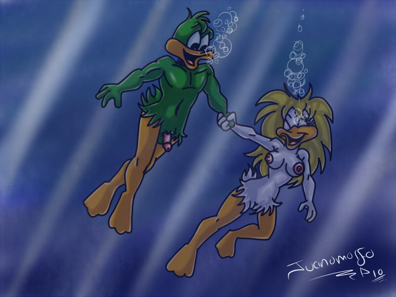 2010 juanomorfo plucky_duck shirley_the_loon soft_feathers tagme tiny_toon_adventures