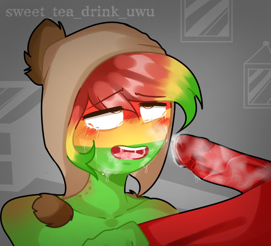 ._. ._.xd 2boys ahe_gao big_penis bolivia_(countryhumans) bolivian bolivian_flag chile_(countryhumans) chullo countryhumans cum green_body green_skin latino multicolored_hair red_body red_skin tagme xd