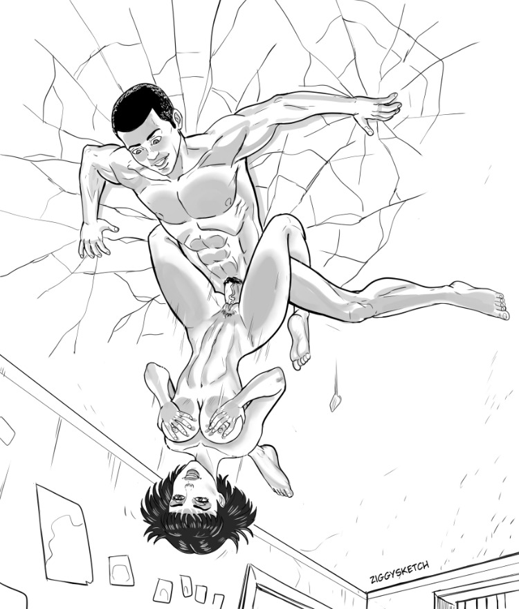 1boy 1boy1girl 1girls black_and_white colorless crossover female greyscale hairy_pussy interracial invincible invincible_(comics) male male/female marvel marvel_comics miles_morales monochrome naked penetration pubic_hair pussy sex short_hair sketchatron spider-man_(series) straight straight_hair terra_grayson vaginal_penetration viltrumite ziggysketch