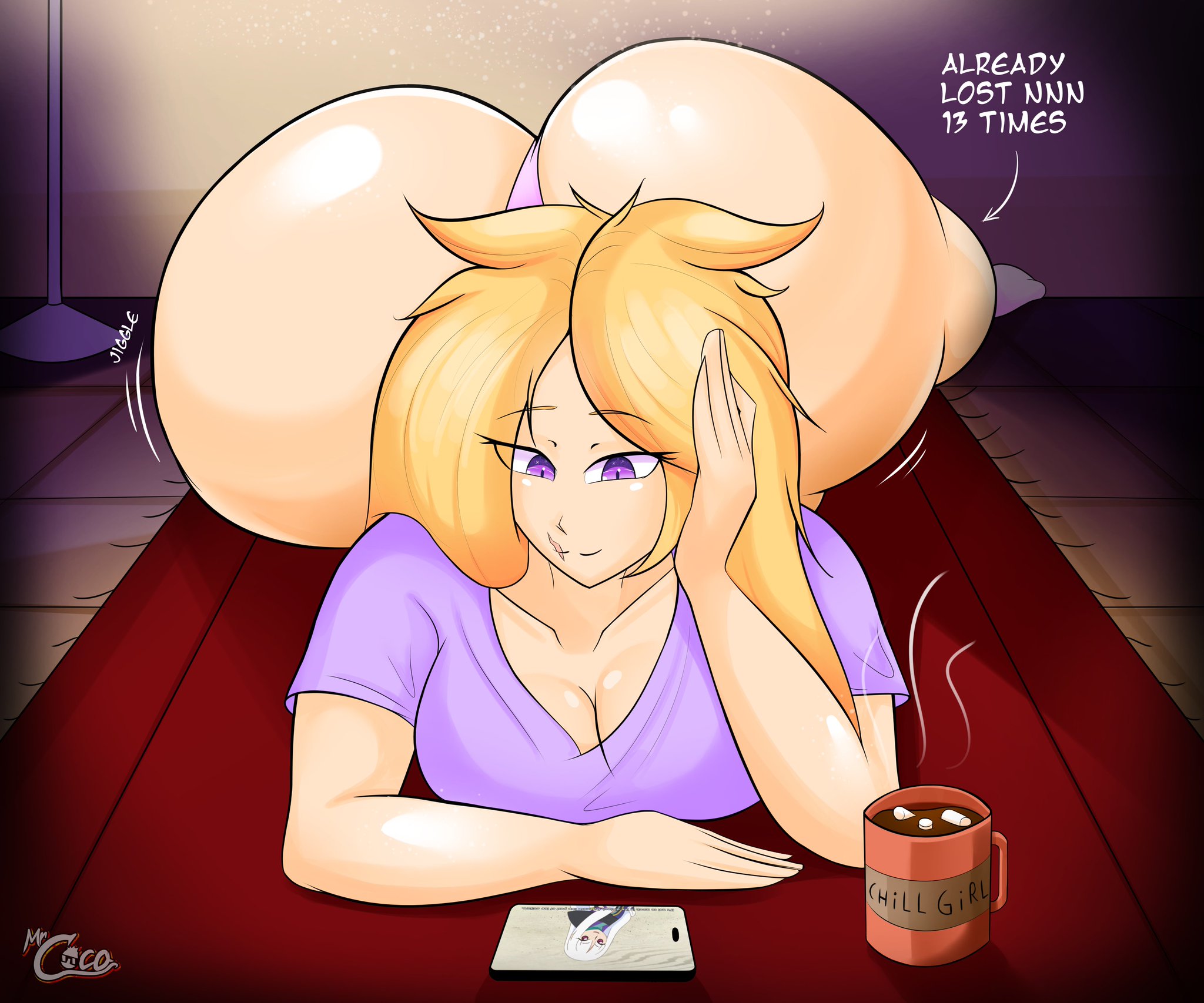 1girls, ass, big ass, big butt, bubble ass, bubble butt, female, huge ass, huge butt, lucia (mr.coco), mr.coco, thick ass