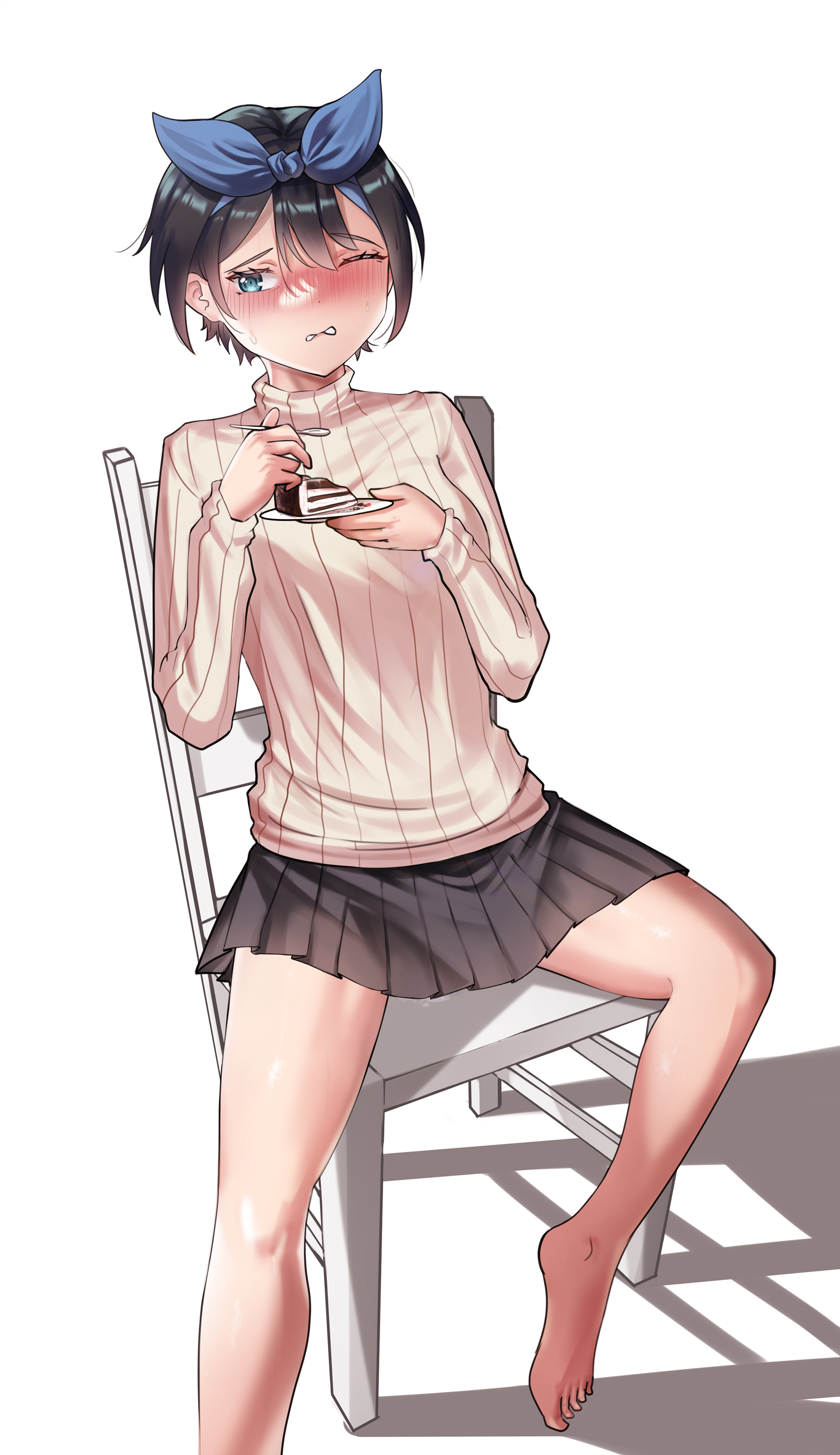 1girls, female, kanojo okarishimasu, sarashina ruka, solo, waligner, younger female
