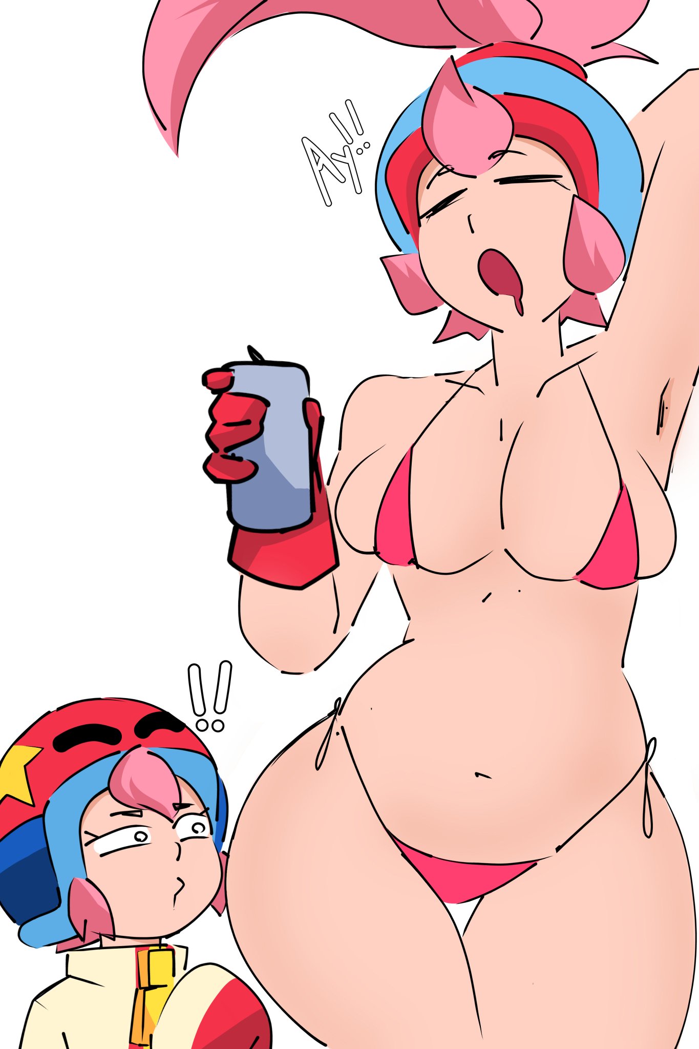 bikini, bonnie (brawl stars), brawl stars, janet (brawl stars), supercell