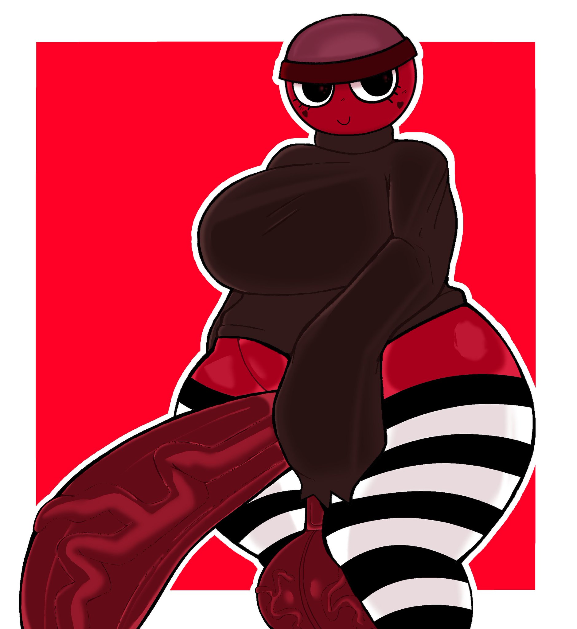 1futa, 2d, big penis, bottomless, bottomless futa, dandy's world, futanari, gigi (dandy's world), penis, roblox, solo futa, tagme
