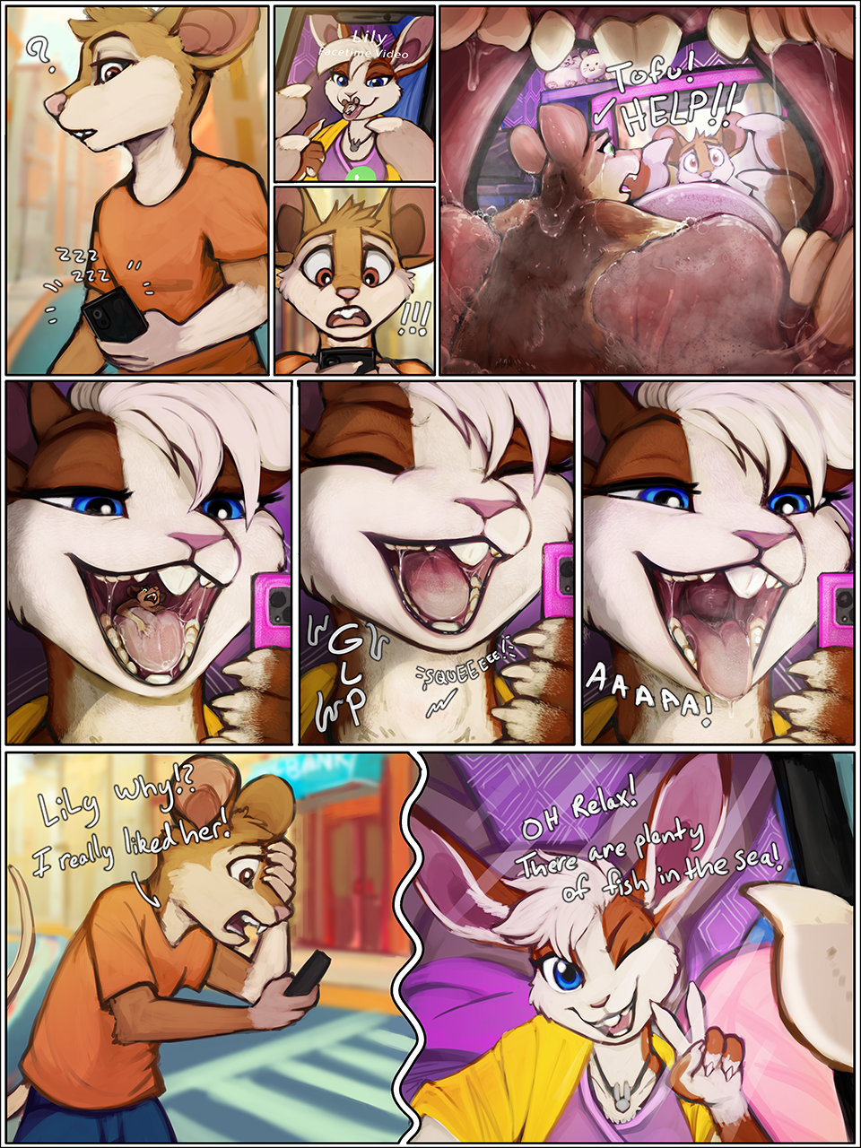 anthro death furaffinity furry giantess implied_death macro mawshot micro mouse mouth_shot oral_vore rabbit rats rodent saliva throat vore