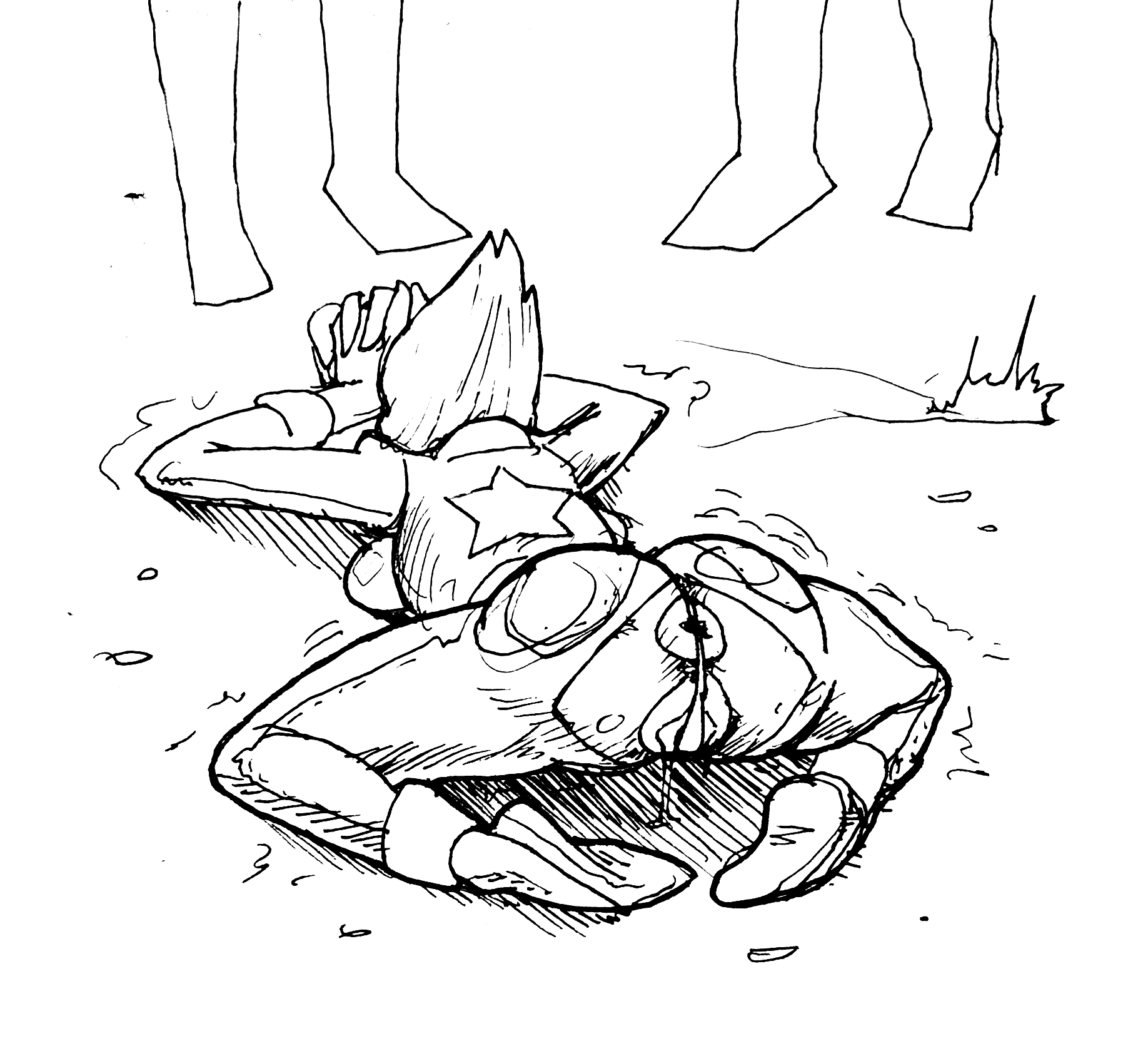 1girls, begging, begging pose, dogeza, exposed ass, exposed pussy, female, g-string, gem (species), on hands and knees, panties, pearl (steven universe), pleading, pussy, putricia, ripped clothing, ripped pants, steven universe, string panties, thong, tight pants, torn clothes, unseen character