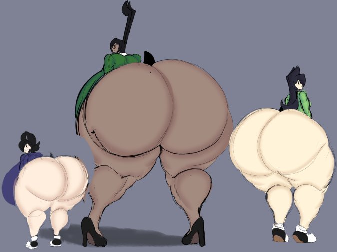 3girls ass big_ass big_breasts bottomless breasts bubble_butt dumplis_(artist) family fat fat_ass female female_focus female_only giant_ass gigantic_ass heels high_heels huge_ass huge_breasts huge_thighs hyper hyper_ass hyper_breasts mana_(dumplis) massive_ass mother_and_daughter multiple_girls nano_(dumplis) obese round_ass size_difference stacy_(dumplis) tall_female thick_ass thick_thighs wide_hips