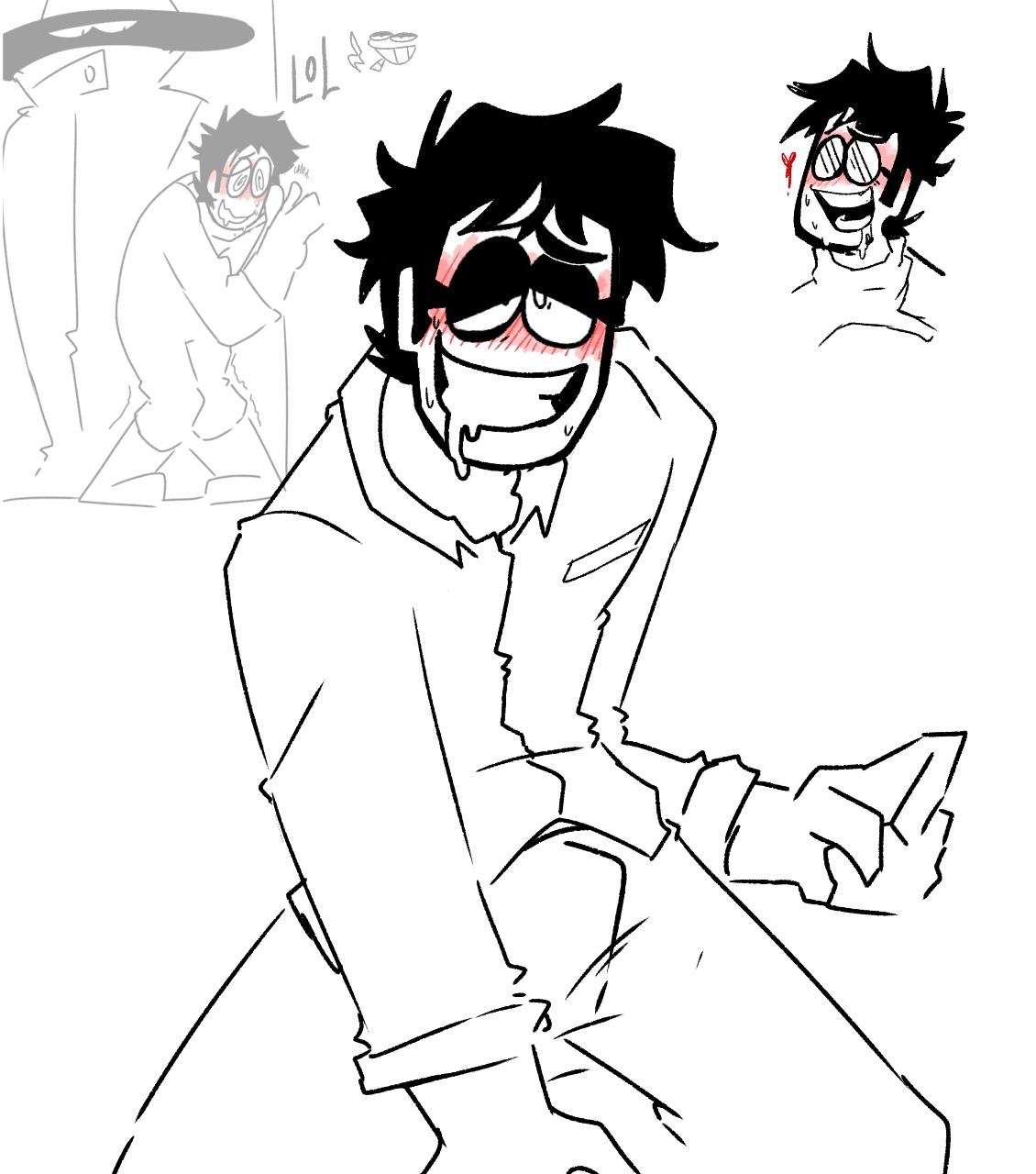 candy dealer (spooky month), dexter erotoph, dexter the exterminator (spooky month), gay, male, male only, spooky month, tagme, toony, toony face, yaoi