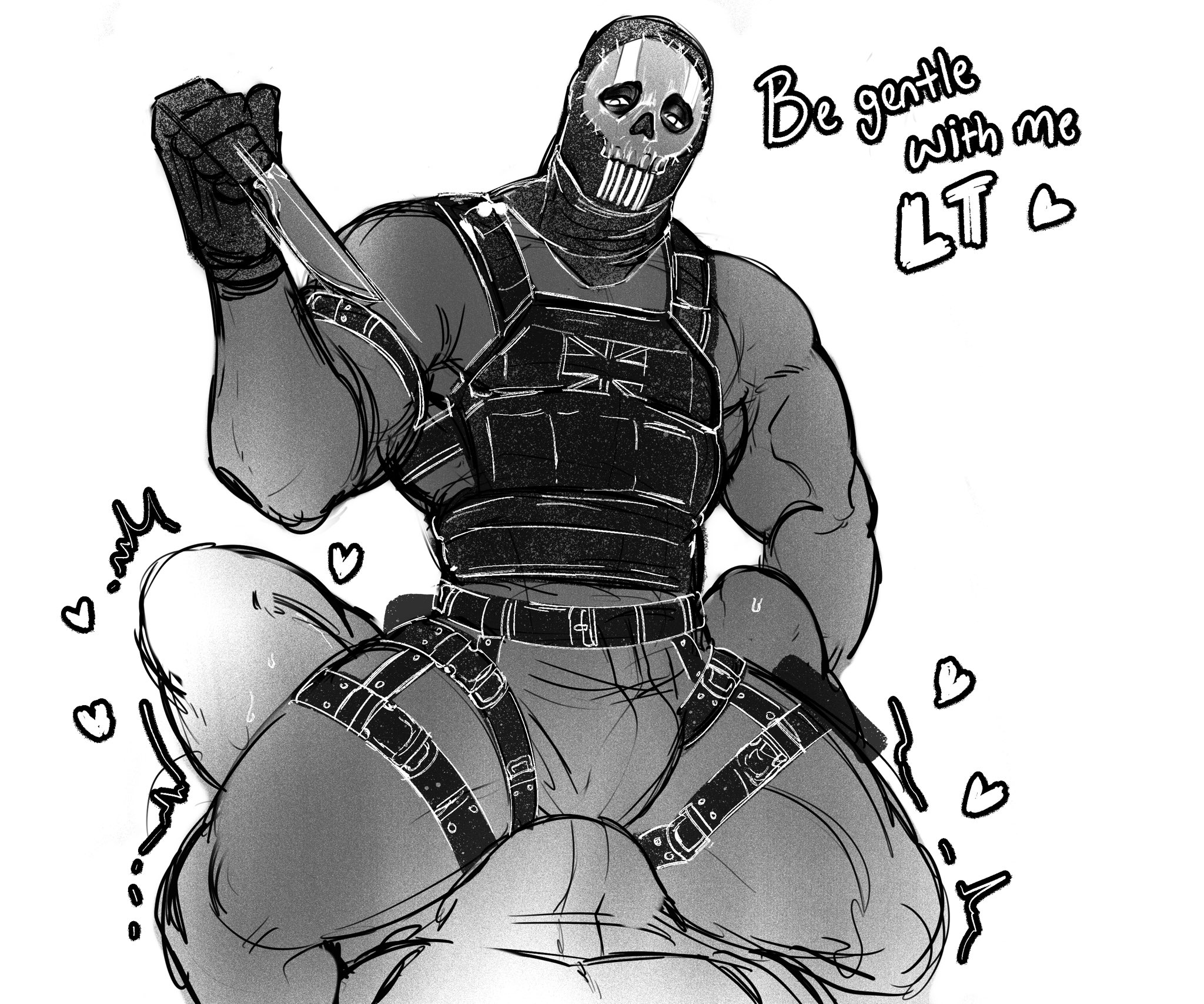 artist request, bulge, bulge through clothing, call of duty, call of duty modern warfare 2 (2022), erection, fully clothed, gay, ghost (modern warfare 2), grinding through clothes, john mactavish, knife, male, mask, masked male, simon riley, soap (modern warfare 2)
