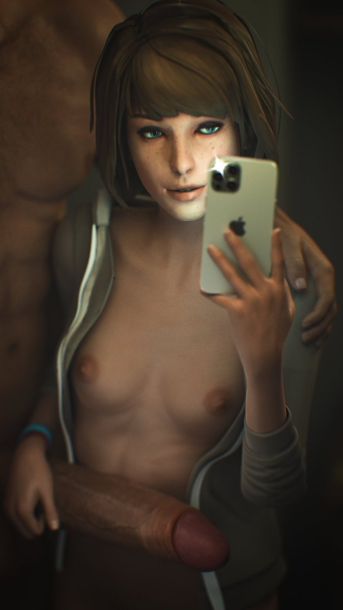 1boy, 1girls, 3d, big penis, bob cut, breasts, erection, female, female focus, holding penis, huge cock, impossible fit, life is strange, light skin, light-skinned male, male, max caulfield, open clothes, open jacket, partial male, penis, penis awe, pose, posing, posing with dick, posing with penis, selfie, small breasts, solo focus, stephanie23, tagme