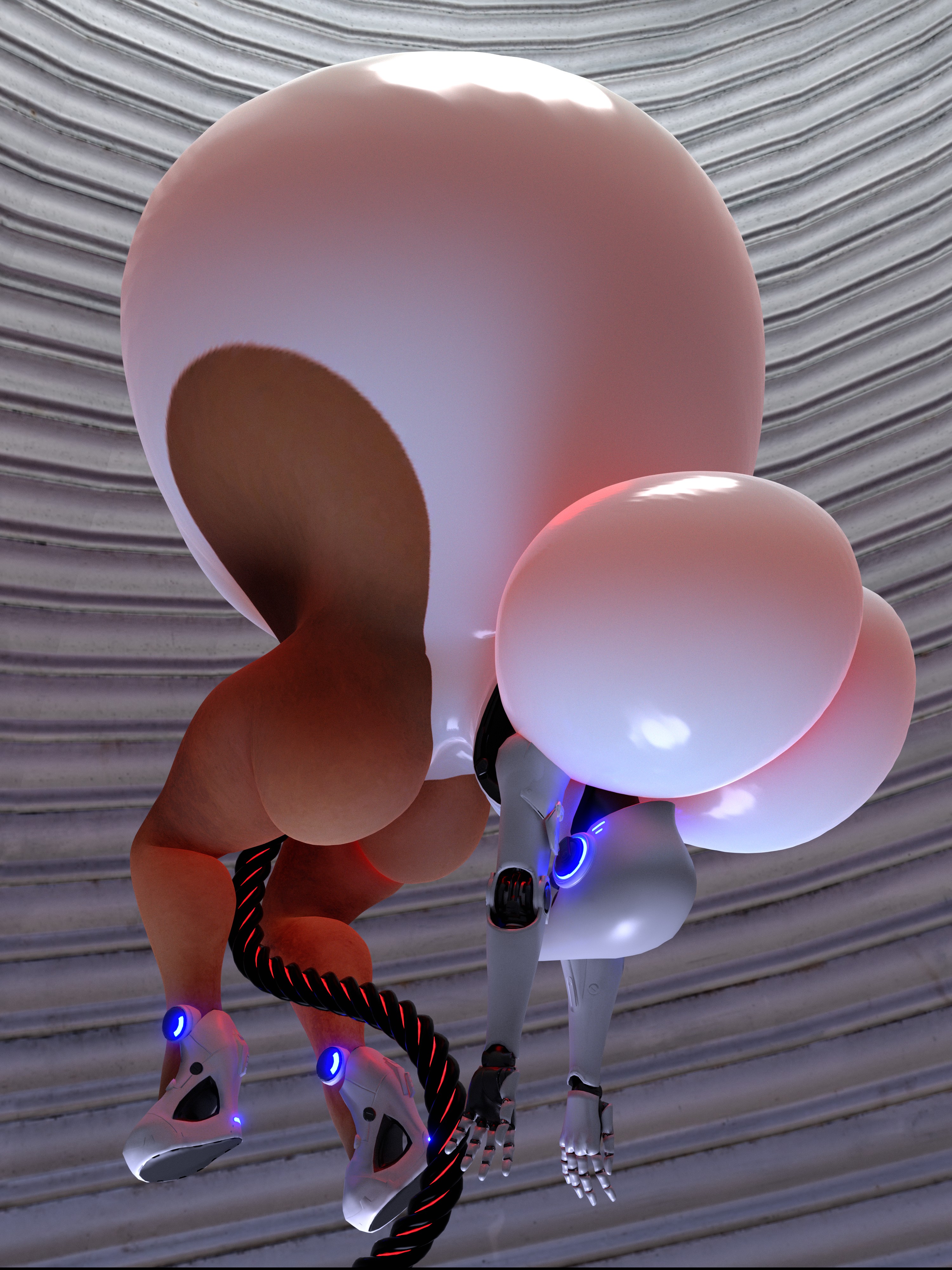 3d, ass, big ass, big breasts, breasts, breasts bigger than head, bubble ass, bubble butt, female, haydee, haydee (game), huge ass, huge breasts, hyper breasts, inflation, no underwear, qzk forte, robot, robot girl, sideass