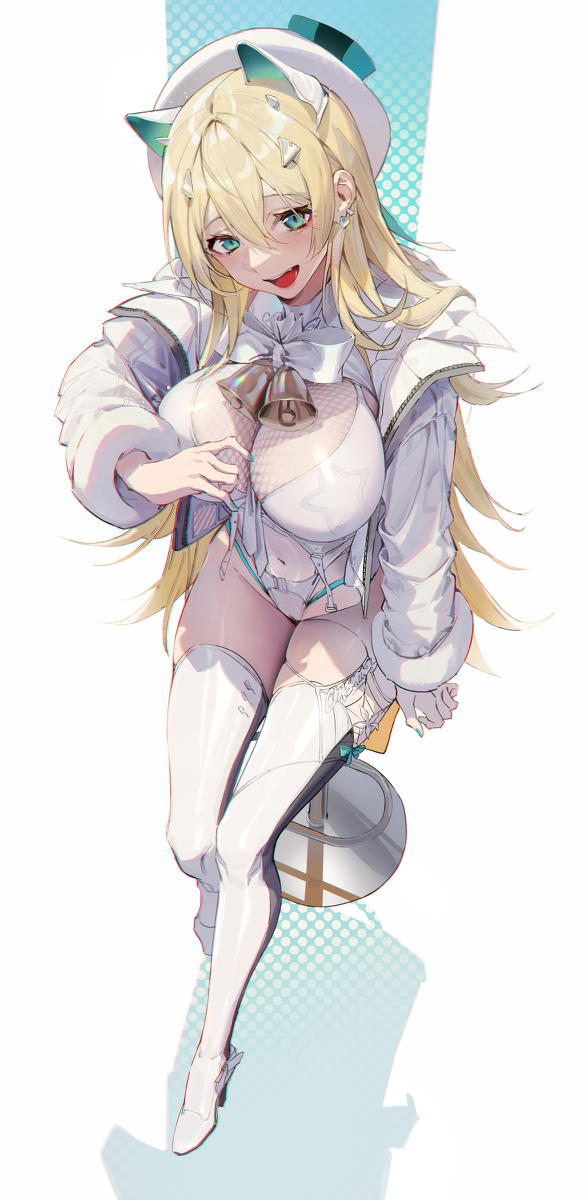 ass, big ass, big breasts, big butt, breasts, female, goddess of victory: nikke, leotard, rupee (nikke), rupee (winter shopper) (nikke), thighhighs