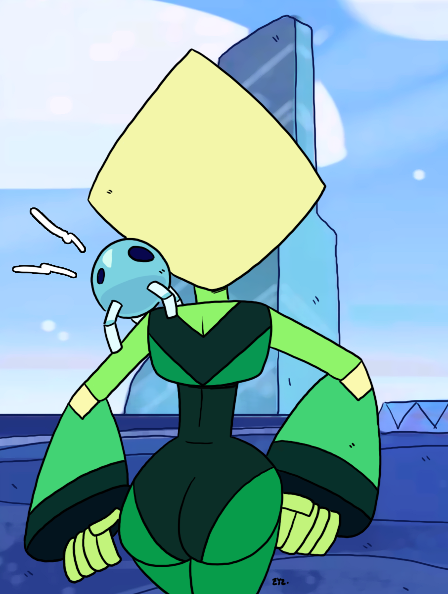 ass female gem_(species) limb_enhancers peridot_(steven_universe) steven_universe theeyzmaster