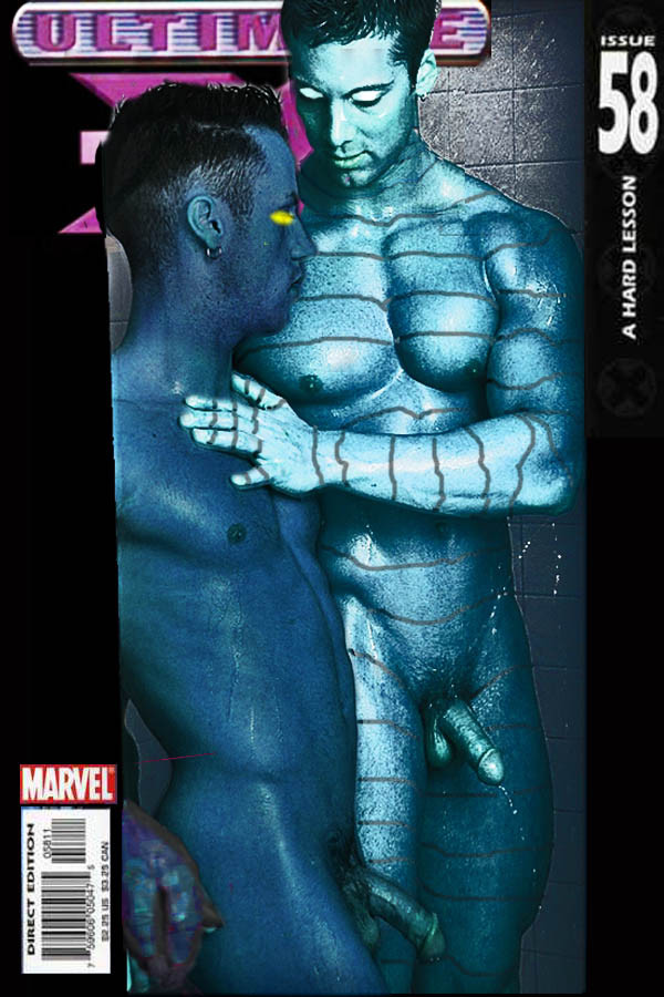 2boys colossus gay male male_only marvel nightcrawler ultimate_x-men x-men yaoi