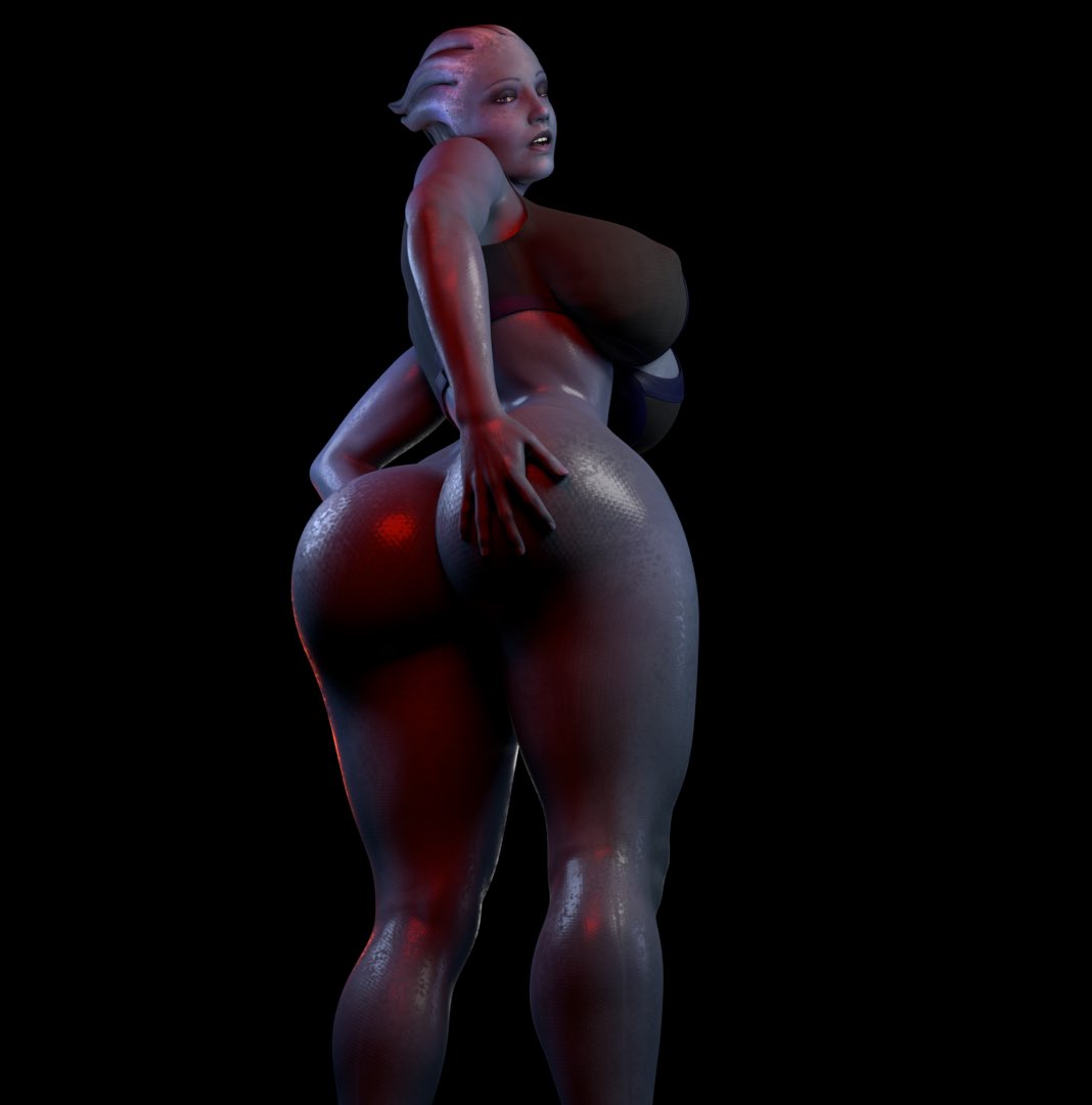 1girls 3d alien alien_girl asari big_breasts black_background blue_skin bottomless breasts busty child_bearing_hips female female_only huge_ass huge_breasts large_ass large_breasts liara_t'soni mass_effect nipple_bulge nipples open_mouth pose posing solo thick thick_ass thick_hips thick_thighs tight_clothing voluptuous wetty3d wide_hips