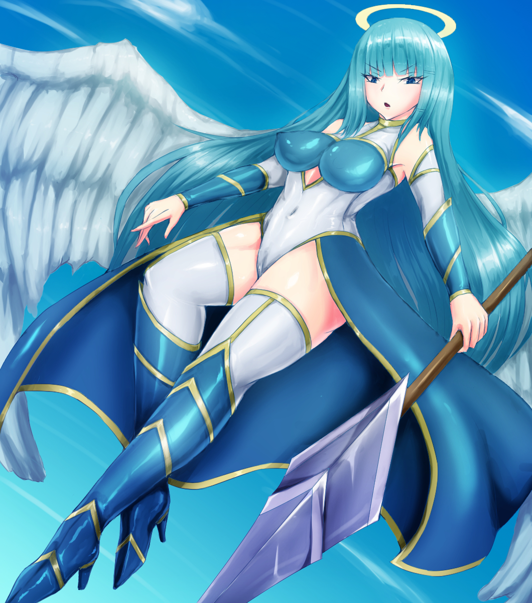 angel breasts female hei_kai high_heels pre-transformation thick_thighs transformation wide_hips