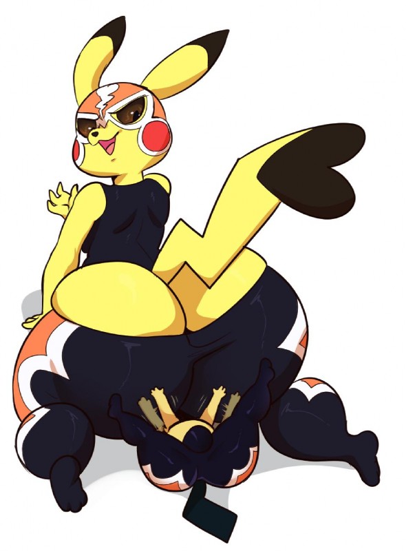 ass_cleavage butt_crack cosplay_pikachu domination facesitting fur gen_1_pokemon gen_2_pokemon pichu pikachu pikachu_libre pokémon_(species) pokemon pokemon_(species) wizzikt yellow_fur