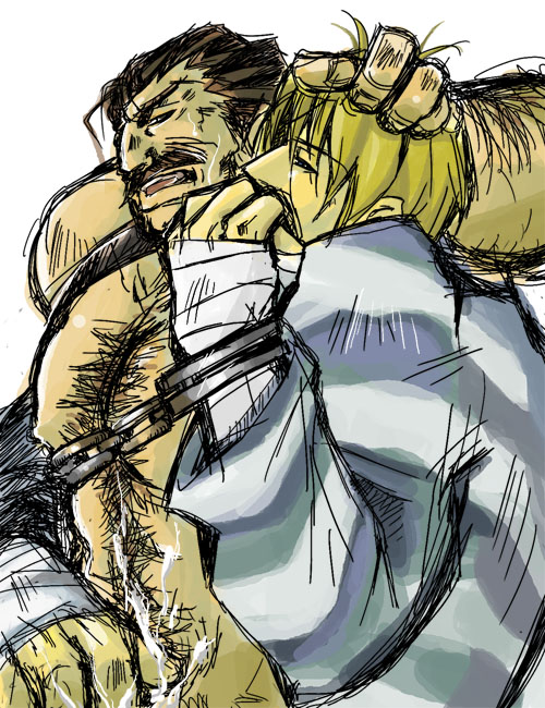 2boys cody_travers final_fight gay male male_only mike_haggar street_fighter tagme yaoi