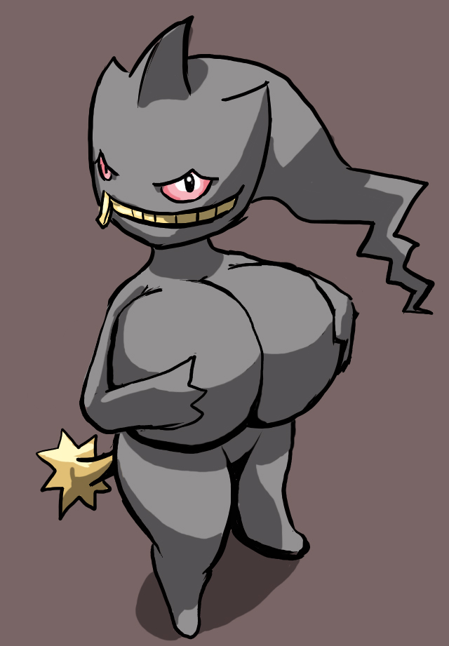 above_view anthro banette breasts colored female female_only nude oniontrain pokemon pokemon_(species) solo standing tagme