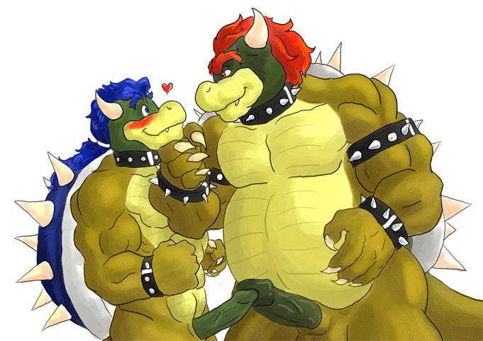 <3 anthro balls bowser erection father father_and_son furry furry_only gay humanoid_penis incest koopa koopalings male male_only mario_(series) nintendo no_humans nude penis reptile sasuga scalie son video_games