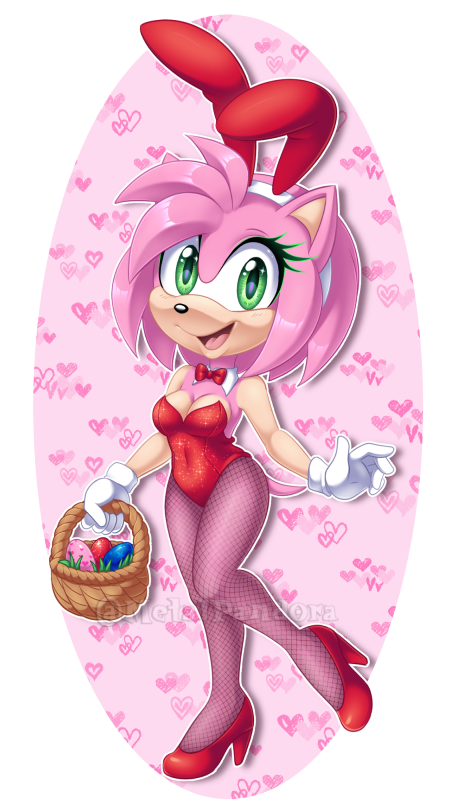 1girls 2021 5_fingers alpha_channel amy_rose anthro basket breasts clothed clothing container costume cute eulipotyphlan fake_ears fake_rabbit_ears female female_only fishnet_legwear footwear gloves green_eyes hair hedgehog heels high_heels legwear looking_at_viewer medium_breasts metalpandora pink_body pink_fur pink_hair playboy_bunny png red_heels red_high_heels sega smile solo sonic_(series) sonic_the_hedgehog_(series) strapless_leotard teenage_girl teenager transparent_background two_tone_body watermark