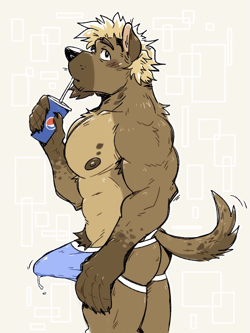 anthro boner cum drinking furry hyena javacat.io javacatdotio male pepsi yeen