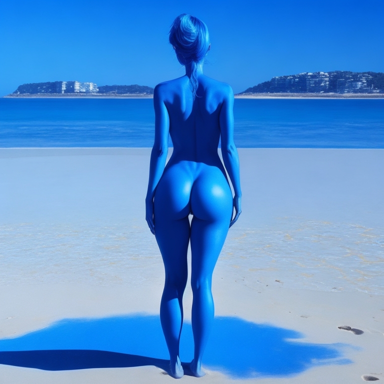 1girls ai_generated ass ass_focus back_view blue_hair blue_skin bottomless completely_naked completely_naked_female completely_nude completely_nude_female elemental elemental_humanoid female female female_focus female_only highres no_bra no_clothes no_clothing no_panties pussy_peek shoes shoes_only solo solo_female solo_focus straight_hair tagme the_era_of_the_elementals viewed_from_behind water_elemental