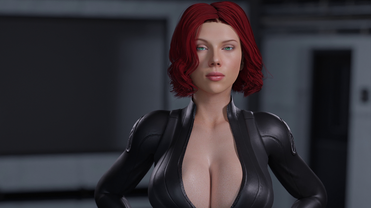 3d, black widow (marvel), female, marvel, marvel cinematic universe, marvel comics, natasha romanoff, redmoa, scarlett johansson, solo