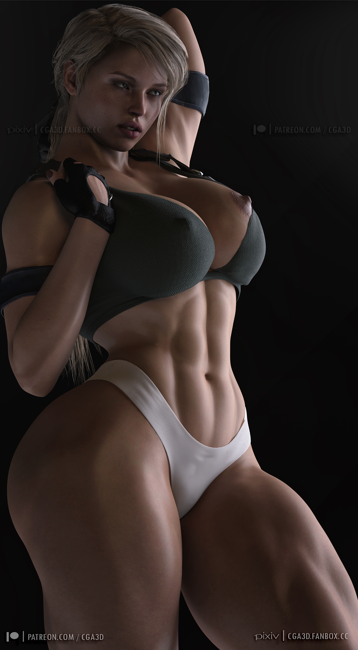1girls, 3d, 3d (artwork), abs, areolae slip, ass, big ass, big breasts, big butt, blonde hair, bra, breasts, breasts out, bubble ass, bubble butt, bubble gum, busty, cassie cage, cga3d, curvaceous, curvy, curvy female, curvy figure, cute, daz studio, daz3d, erotichris, female, female only, fit, fit female, hourglass figure, mortal kombat, mortal kombat 11, muscular, muscular female, netherrealm studios, nip slip, panties, patreon username, pixiv username, ponytail, pose, posing, seductive, seductive look, sensual, solo, solo female, solo focus, thick, thick ass, thick legs, thick thighs, thong, voluptuous, voluptuous female, wide hips