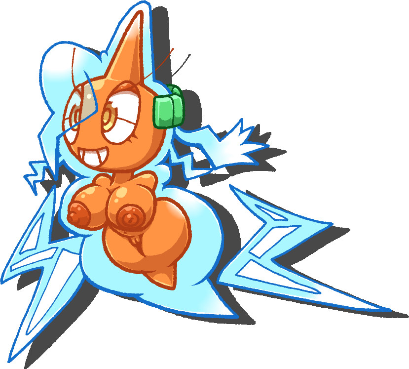 chabble electrical_hair electricity fusion ghost ghost_girl pokémon_(species) rotom rotom_burnet_(chabble) transformation transparent_background