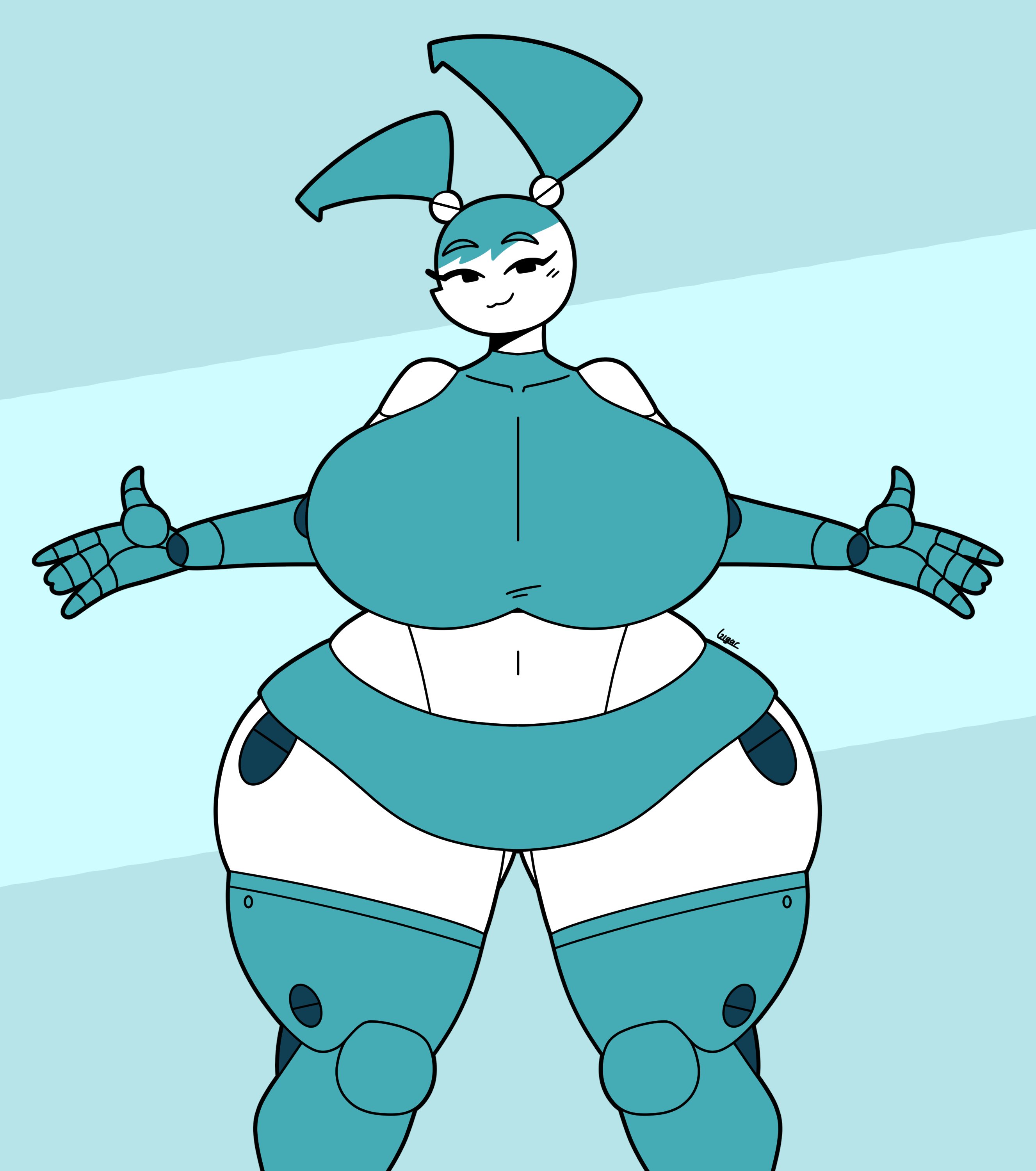 big breasts, breasts, dorahden, female, huge breasts, jenny wakeman, my life as a teenage robot, robot, thick thighs, wide hips