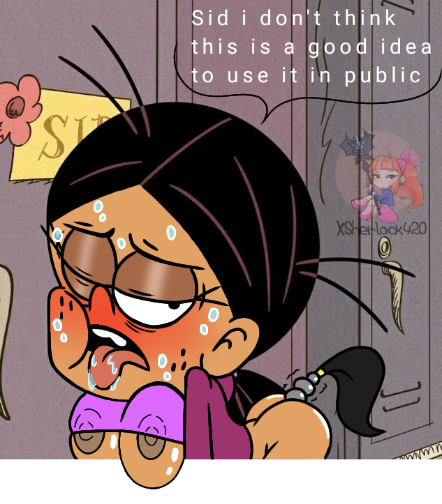 1girls anal anal_beads anal_beads_tail anal_tail big_breasts dark-skinned_female dark_skin dialogue dialogue_bubble edit edited edited_screencap exausted exibitionism eye_closed female female_only nickelodeon open_mouth pony_tail ronnie_anne_santiago rubber rubbing saliva saliva_drip saliva_on_tongue sex_toy solo solo_female straight_hair sweat sweatdrop tail the_casagrandes the_loud_house tongue_out xsherlock420_(artist)