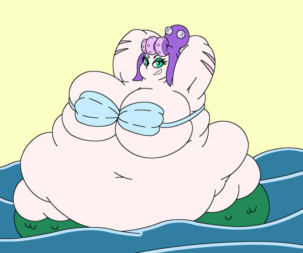 bbw big_belly big_breasts cala_maria cuphead_(game) curvy fat fat_ass female_focus female_only huge_belly huge_breasts mizz-britt morbidly_obese obese obese_female overweight overweight_female ssbbw