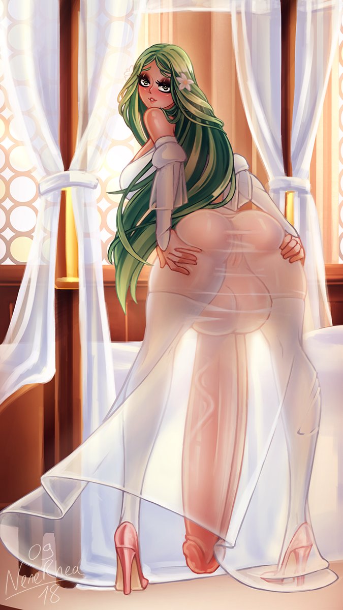 1futa 9:16 anus ass back back_view balls bent_over big_ass big_balls big_breasts big_penis breasts bulge clothed clothing erection fire_emblem fire_emblem:_three_houses flower_in_hair full-package_futanari futa_only futanari green_eyes green_hair half-erect heels high_heels huge_balls huge_cock human hyper hyper_penis large_breasts large_penis light-skinned_futanari light_skin long_hair long_penis looking_at_viewer looking_back mostly_clothed nenerhea nintendo pale_skin penis presenting_hindquarters presenting_pussy pussy rhea_(fire_emblem) see-through see-through_clothing sheer_clothing solo spread_legs spreading standing thick_thighs thighhighs transparent_clothing very_long_penis wide_hips