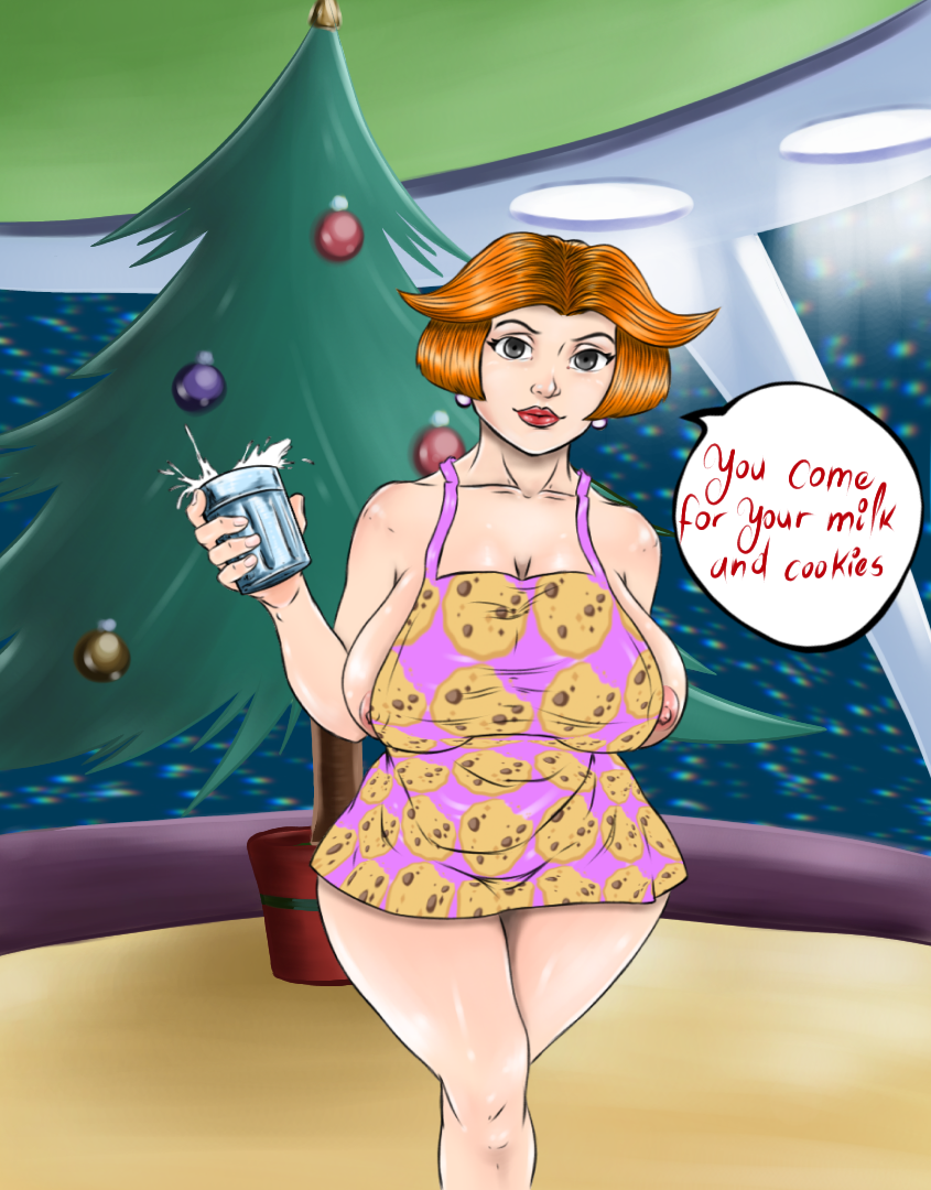 big_breasts breasts cartoon_network christmas christmas_tree jane_jetson the_jetsons yinsalgurth