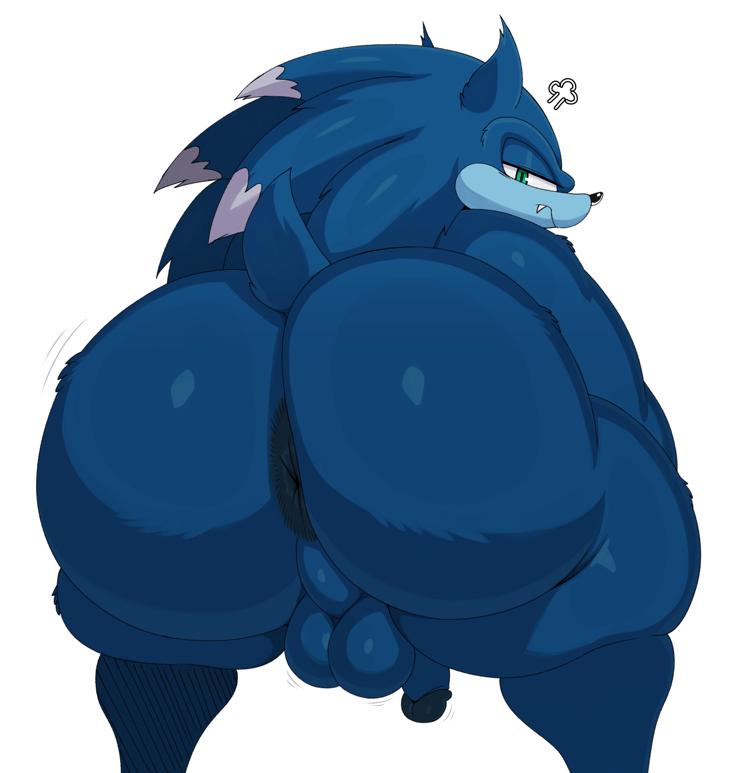 anthro, anus, ass, balls, big ass, big balls, big butt, big testicles, blue balls, blue body, blue skin, cute, cute face, cute fang, fur, furry, furry only, furry tail, green eyes, hedgehog, huge ass, huge butt, hyper ass, large ass, male, male only, penis, sega, small penis, solo, solo male, sonic (series), sonic the hedgehog, sonic the hedgehog (series), sonic the werehog, sonic unleashed, sssonic2, testicles, thick thighs, werehog, wide hips
