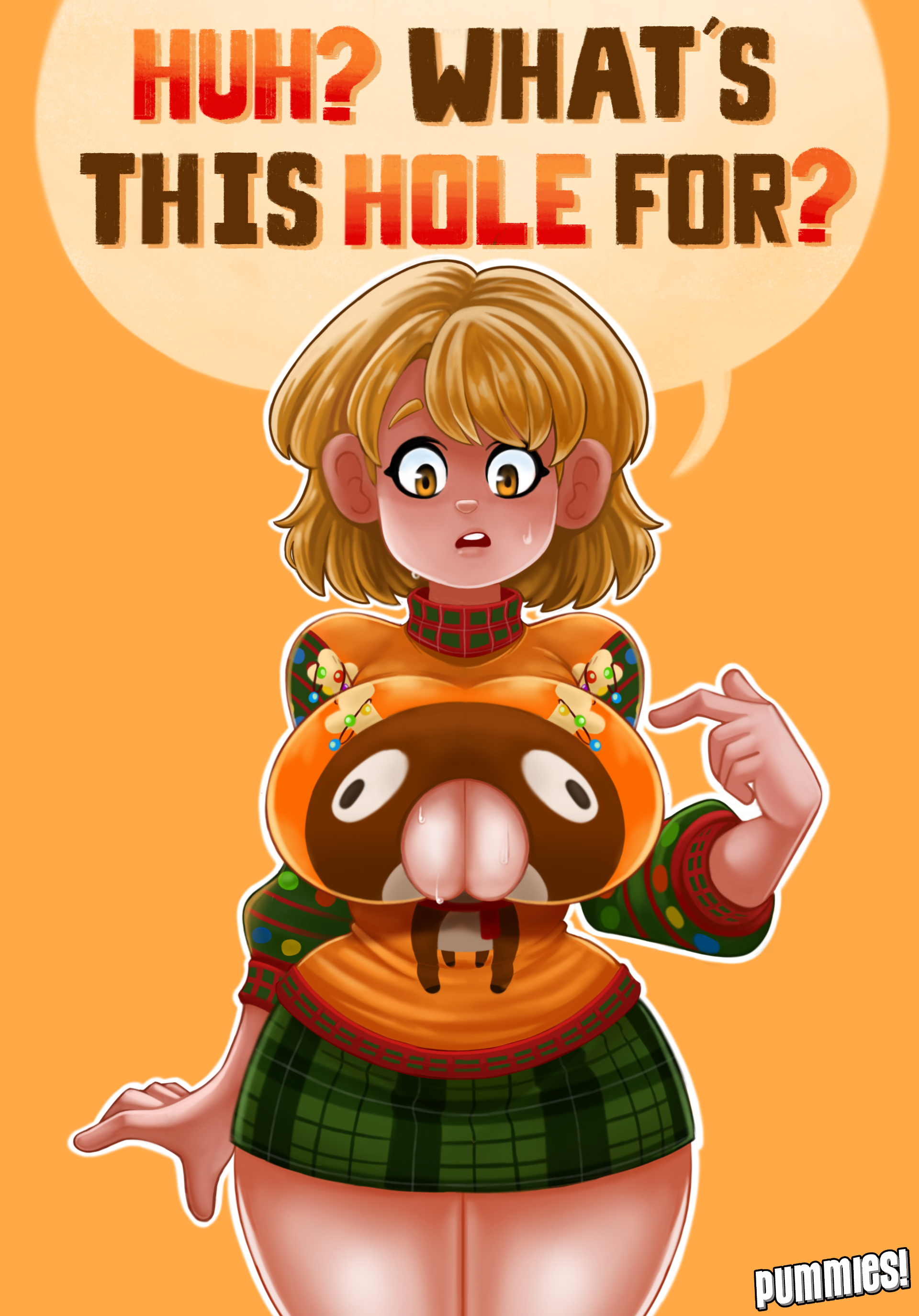 ashley graham, ashley graham (brooke elizabeth mathieson), big breasts, blonde hair, breasts, busty, capcom, christmas, christmas outfit, cleavage, cleavage cutout, english text, female, female focus, female only, hourglass figure, large breasts, miniskirt, pummies, resident evil, resident evil 4, short hair, simple background, skirt, sweat, tagme, thick thighs, wide hips