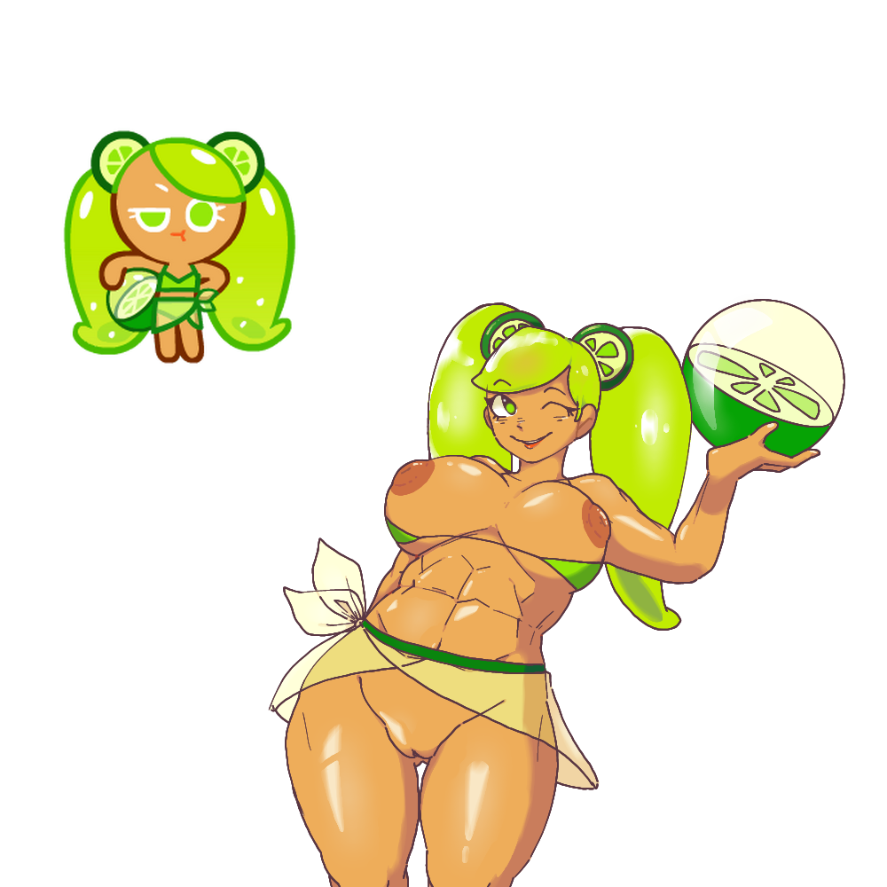 abs balls cookie_run cookie_run_kingdom cookie_run_ovenbreak lime lime_cookie naked quackanz wink