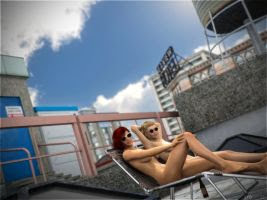 breasts duo lounge_chair naked sunglasses sydgrl3d