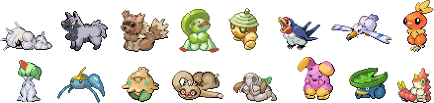 anthro anthrofied ass breasts busty_feral cleavage edit female lombre lotad multiple_girls nincada nintendo pixel_art pokémon_(species) pokemon pokemon_(species) poochyena ralts sabs3 seedot shroomish silcoon slakoth source_request sprite sprite_sheet surskit taillow thick_thighs thighs torchic transparent_background whismur wingull wurmple zigzagoon