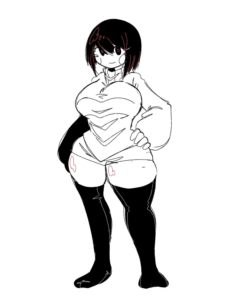 1girls 2d big_breasts breasts chara female female_only hand_on_hip human osakana2gou sfw solo solo_female standing thick_thighs undertale undertale_(series) wide_hips