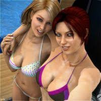 bikini breasts duo sydgrl3d