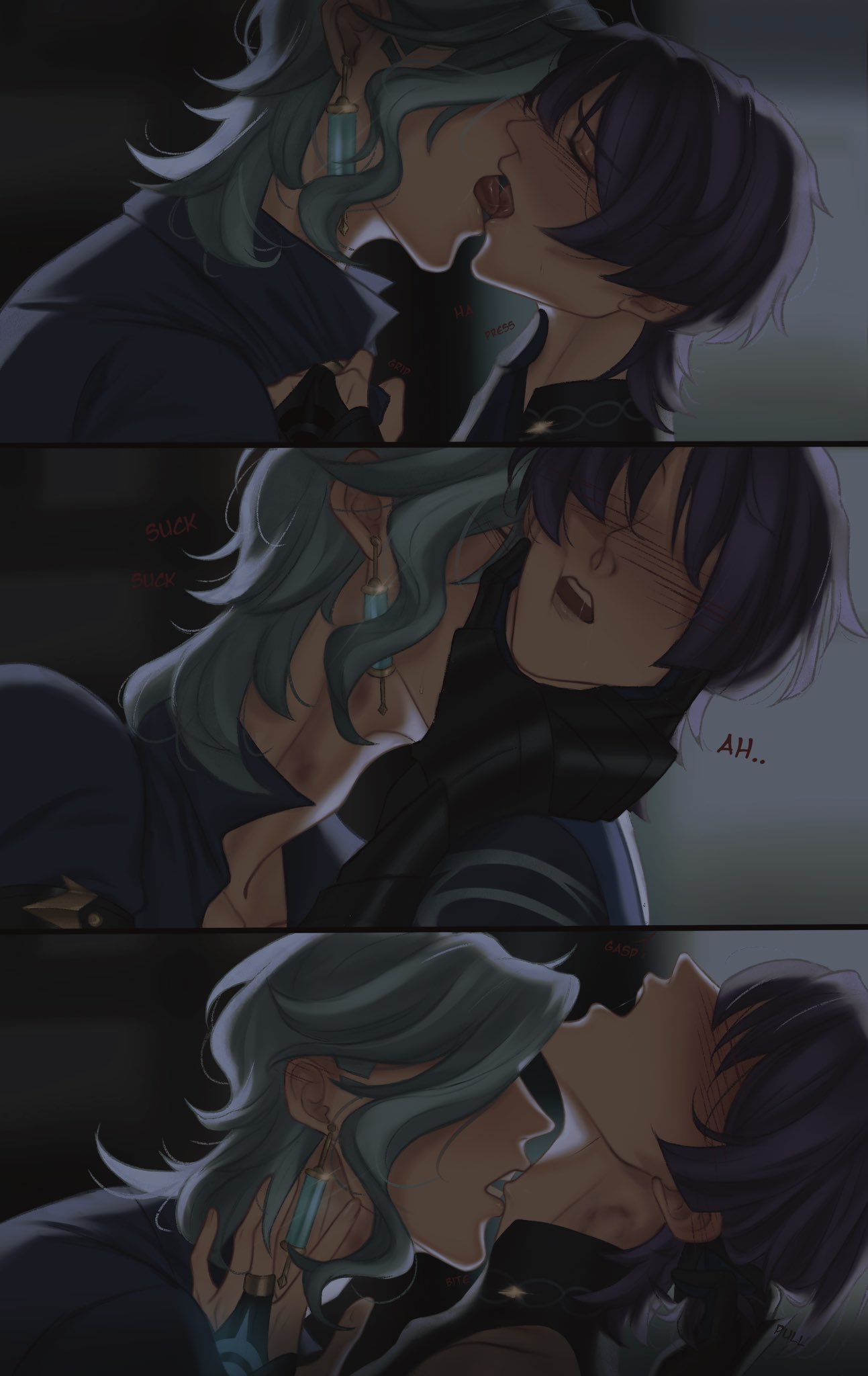 dottore (genshin impact), gay, genshin impact, male, male only, scaramouche (genshin impact), tagme, yaoi