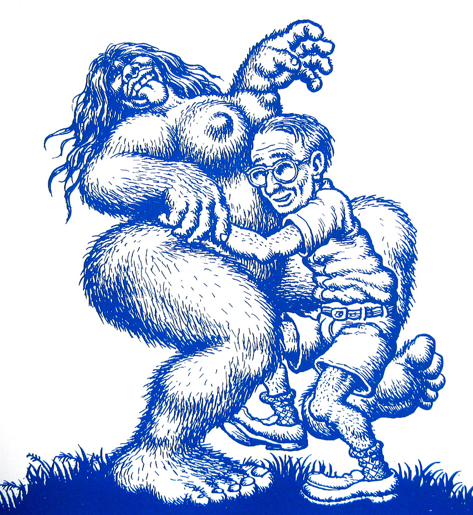 1girls american_mythology anthro bigfoot cryptozoology female folklore male monster_girl mythology north_american_mythology public_domain r._crumb robert_crumb sasquatch tagme urban_legend