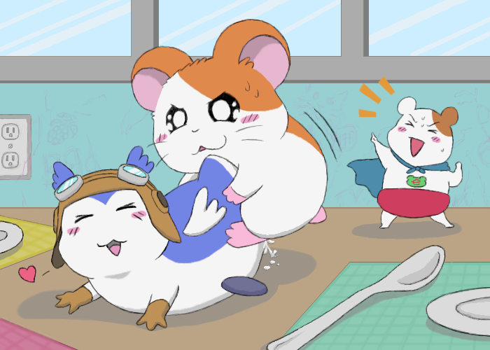 ebichu ebichuman from_behind hamtaro hamtaro_(series) legendz oruchuban_ebichu sex shiron