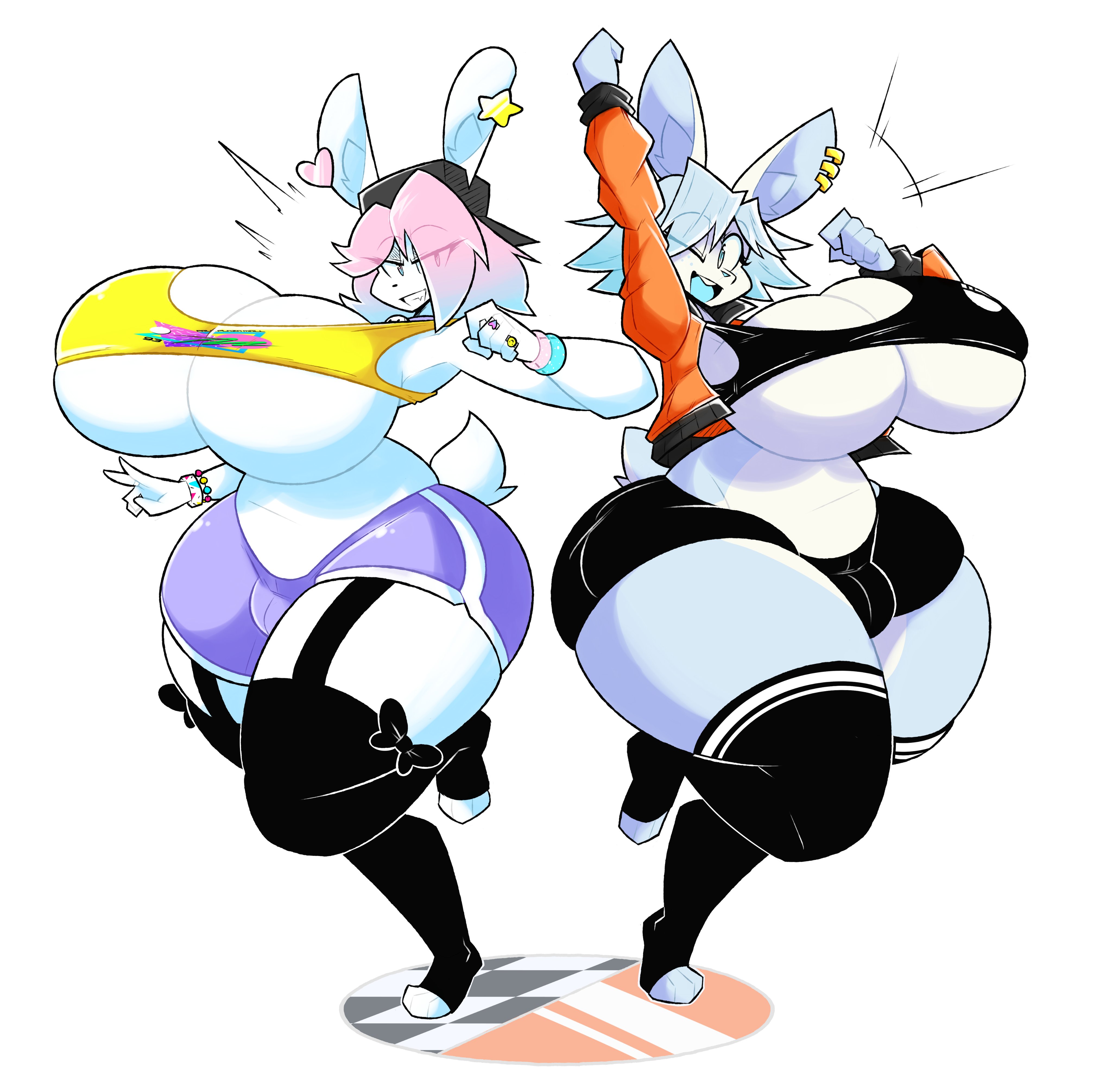 2boys, big breasts, breasts, bulge, busty male, male, male with breasts, nonarycubed, peanut butter (theycallhimcake), tagme, thick thighs, tristan (bluebunboi), wide hips