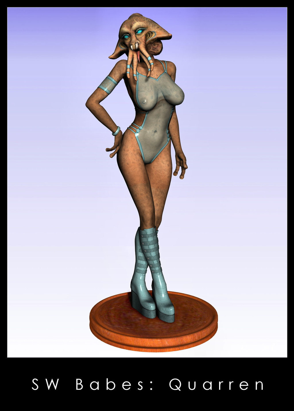 3d alien alien_girl big_breasts blue_eyes breasts female k9_(artist) kaernen nipples quarren star_wars tagme text transparent_clothing