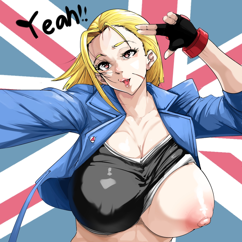 1girls, alternate breast size, artist request, big breasts, blonde hair, breasts, busty, cammy white, curvaceous, curvy, curvy body, curvy female, curvy figure, dkdkdondondon, female, female only, huge breasts, large breasts, nipples, scar, solo, street fighter, street fighter 6, voluptuous